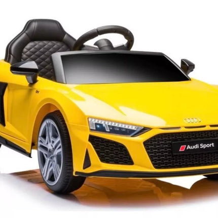 Akumuliatorinis automobilis vaikams Audi R8 – geltonas