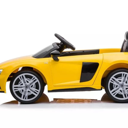 Akumuliatorinis automobilis vaikams Audi R8 – geltonas