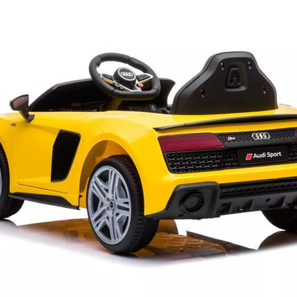 Akumuliatorinis automobilis vaikams Audi R8 – geltonas