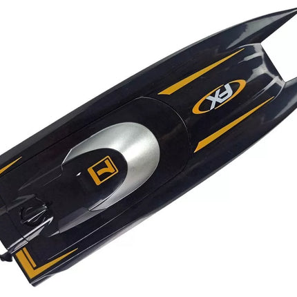Nuotoliniu būdu valdoma greitaeigė valtis 1:47, 2.4G, juoda
