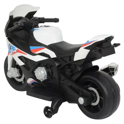 Elektrinis vaikiškas motociklas BMW S1000RR 2156, baltas