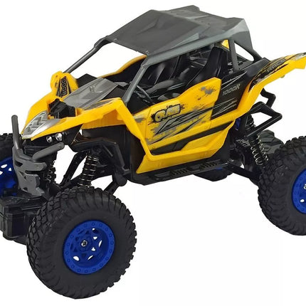 Nuotoliniu būdu valdomas bekelės automobilis Cross Country 1:16, 27 MHz – geltonas