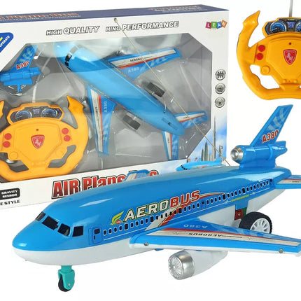 Mėlynas nuotoliniu būdu valdomas orlaivis 40 Mhz žibintai