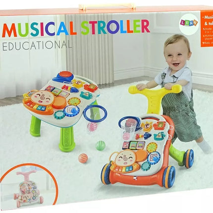 Interaktyvus 2in1 stumdukas ir edukacinis staliukas