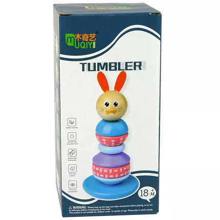 Edukacinė medinė meškiuko piramidė