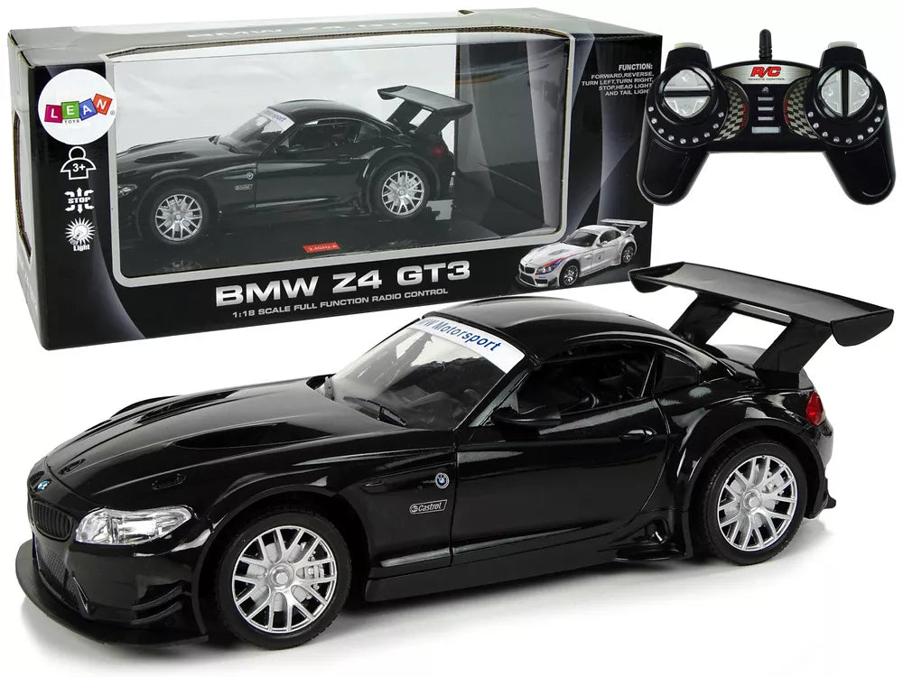 Sportinis automobilis R/C 1:18 BMW Z4 GT3 juodas 2.4 G žibintai