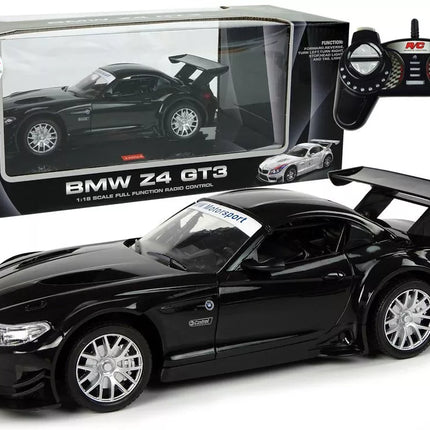 Nuotoliniu būdu valdomas sportinis automobilis BMW Z4 GT3 1:18, 2.4 GHz – juodas