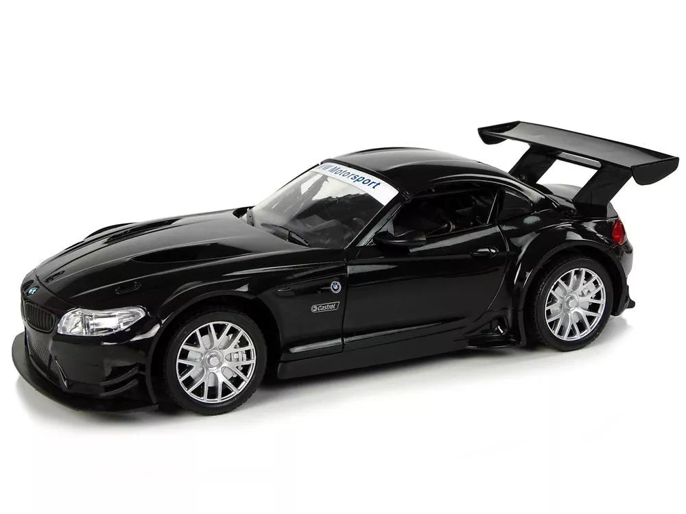 Nuotoliniu būdu valdomas sportinis automobilis BMW Z4 GT3 1:18, 2.4 GHz – juodas