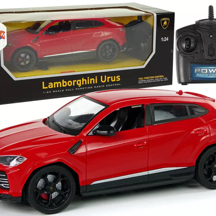 Automobilis R/C 1:24 Lamborghini Urus Red 2.4 G žibintai
