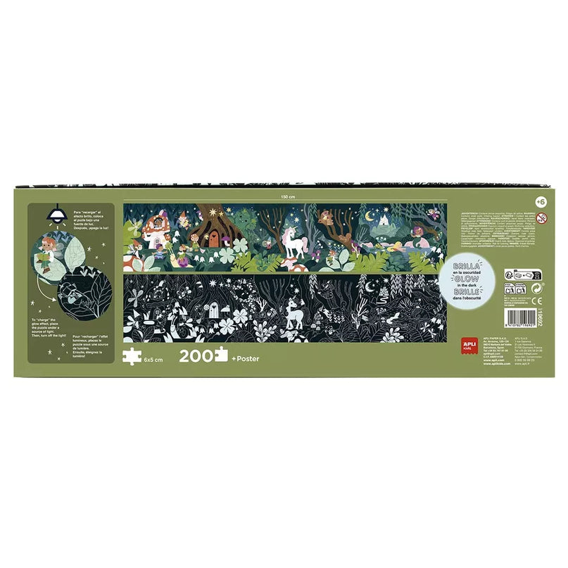 Tamsoje šviečianti dėlionė – Magiškas miškas