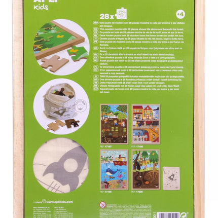 Medinė dėlionė „Miškas” (28 dalys)