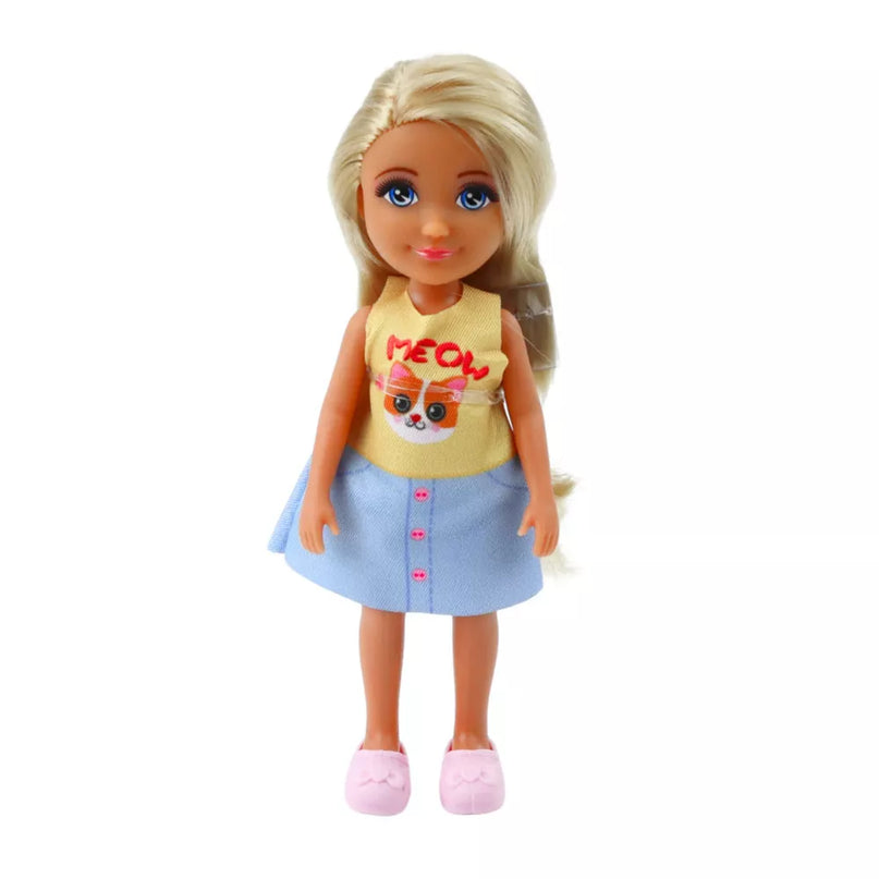 Lėlės violetinis automobilis