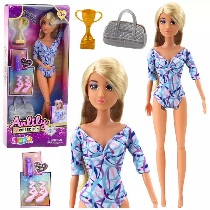 Anlily balerina lėlė su judančiomis galūnėmis ir aksesuarais