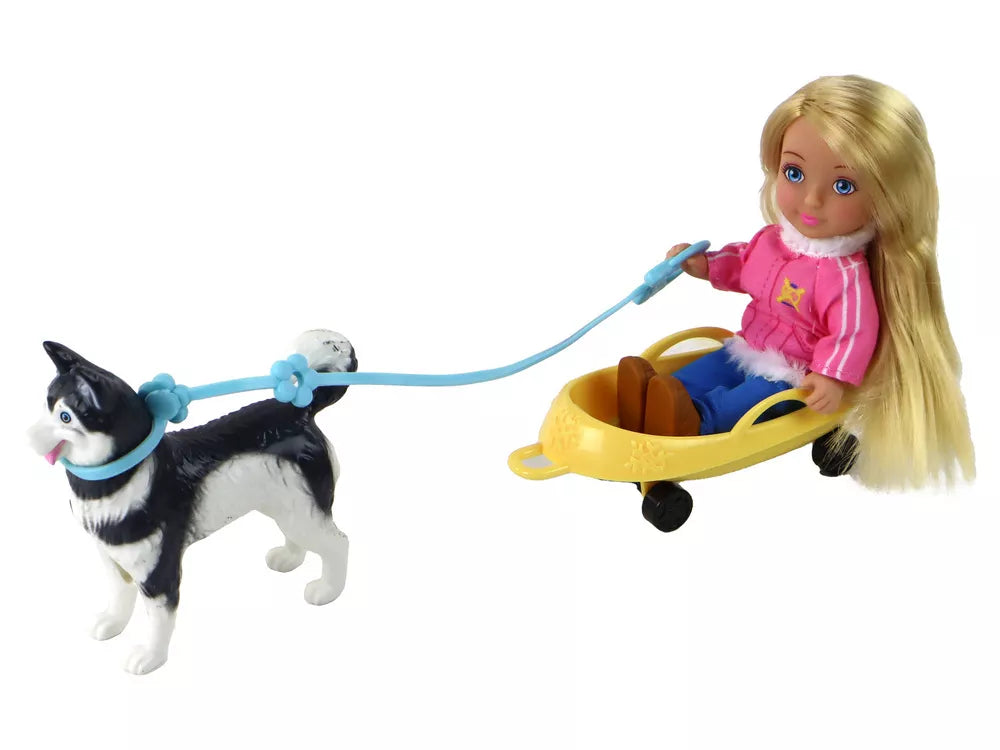 Anlily lėlė su sniego motociklu