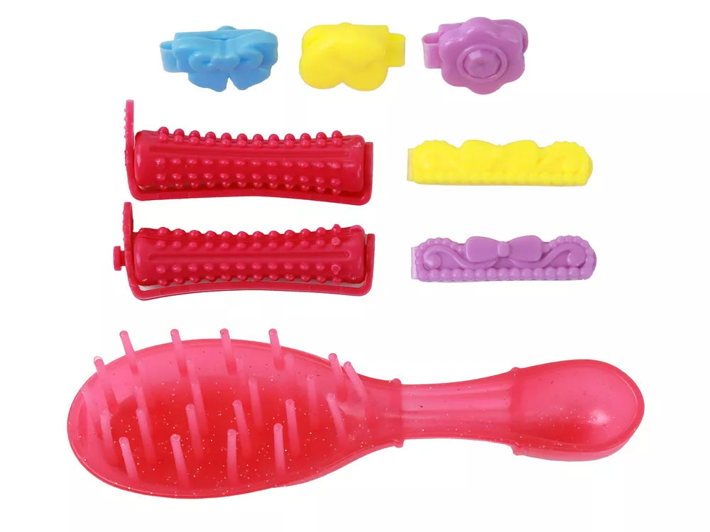 Anlily lėlė su ilgais plaukais rožine sruogele