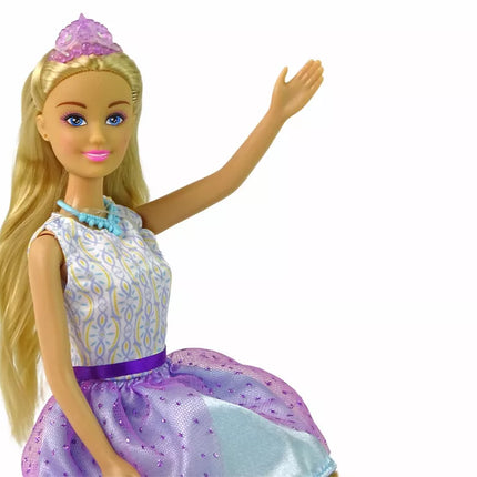 Anlily pricesės lėlė su violetine suknele