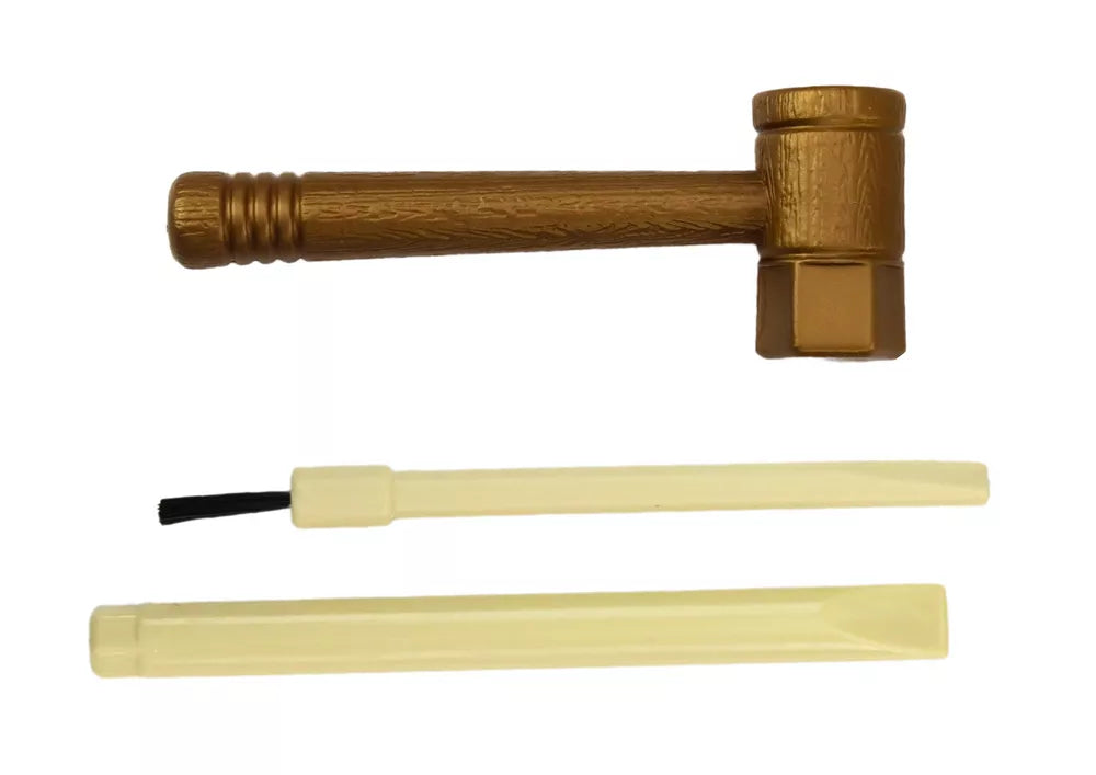 Archeologų rinkinys su dinozaurų kiaušiniu ir kasinėjimui skirti įrankiai