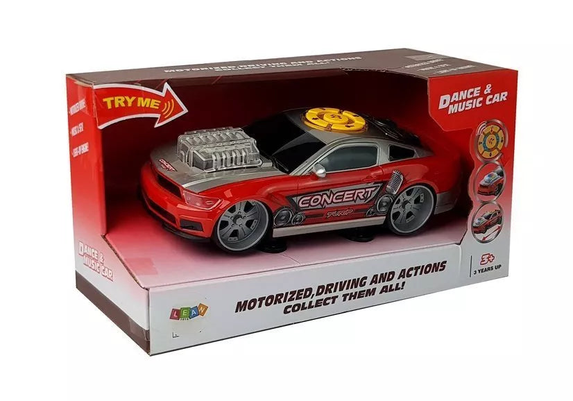 Raudonas sportinis automobilis