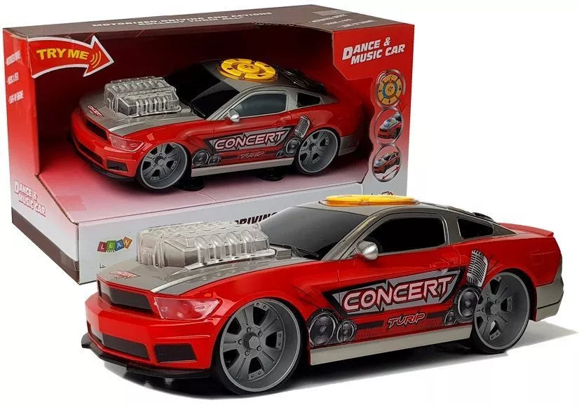 Raudonas sportinis automobilis