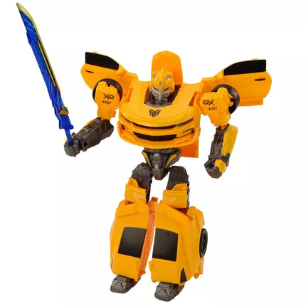 Geltonas automobilis robotas