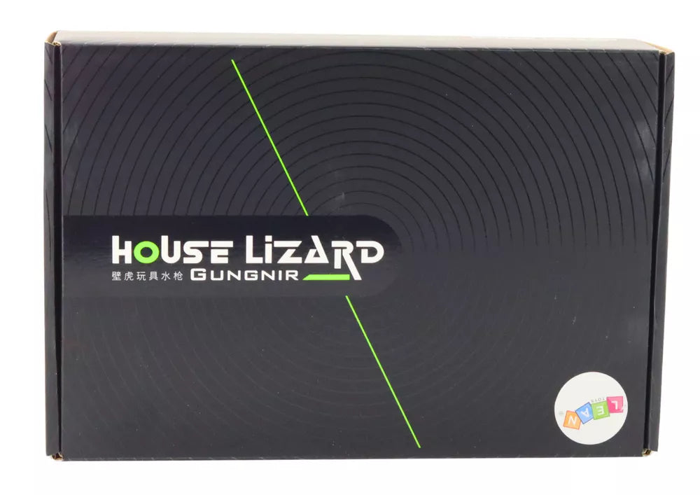 Automatinis rudas vandens šautuvas su permatomu konteineriu