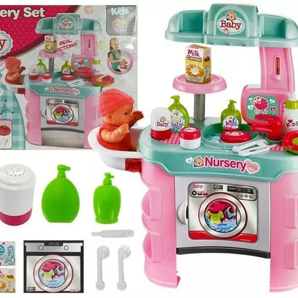 Kūdikių priežiūros rinkinys su skalbimo mašina