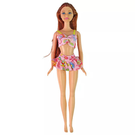 Lėlės su baseinu ir priedais