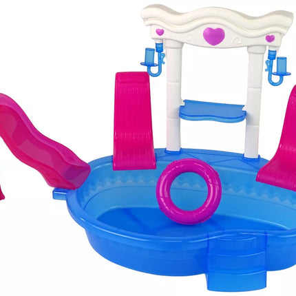 Lėlės su baseinu ir priedais