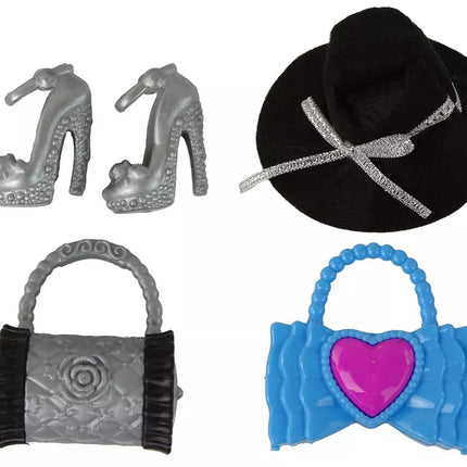 Lėlė Emilija su aksesuarais ir suknelėmis