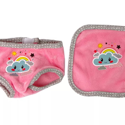 Kūdikio lėlė su čiulptukas ir aksesuarais