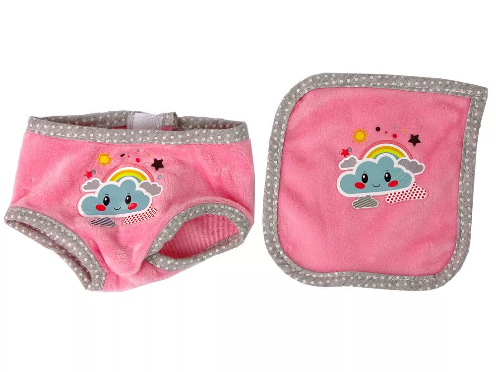 Kūdikio lėlė su čiulptukas ir aksesuarais