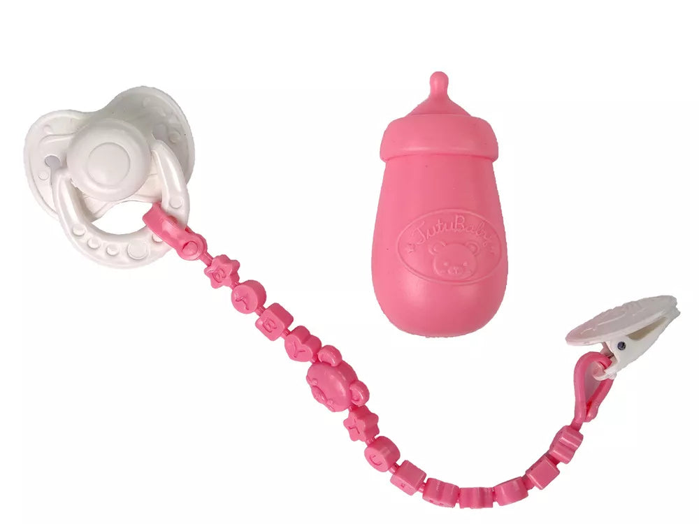 Kūdikio lėlė su čiulptukas ir aksesuarais