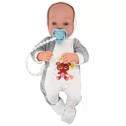 Lėlė kūdikis su čiulptuku ir antklode, 35 cm