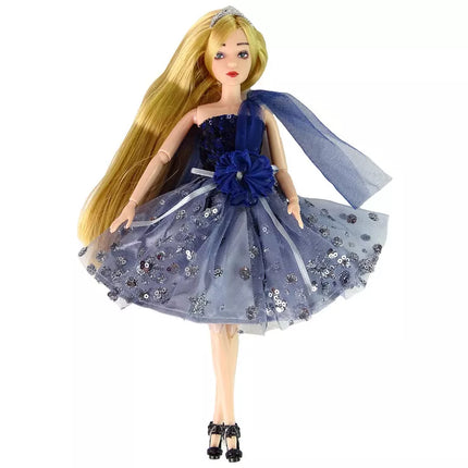 Lėlė Emilija su šuniuku ir rankine