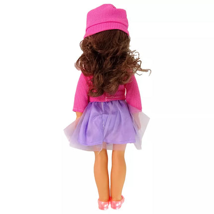 Lėlytė mergaitė su rudais plaukais