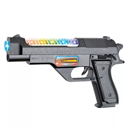 Baterijomis valdomas juodas ginklas