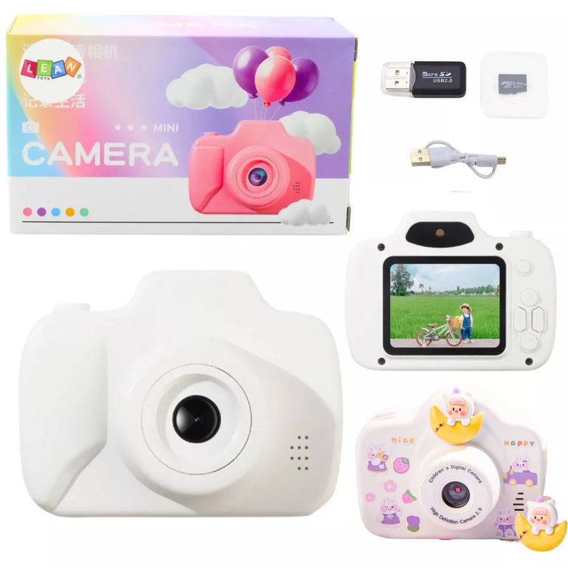 Baltas fotoaparatas vaikams