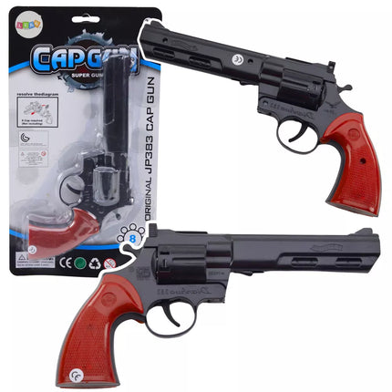 Juodas revolveris šautuvas