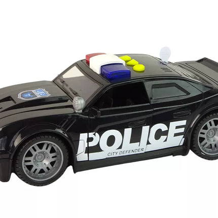 Juodas policijos automobilis