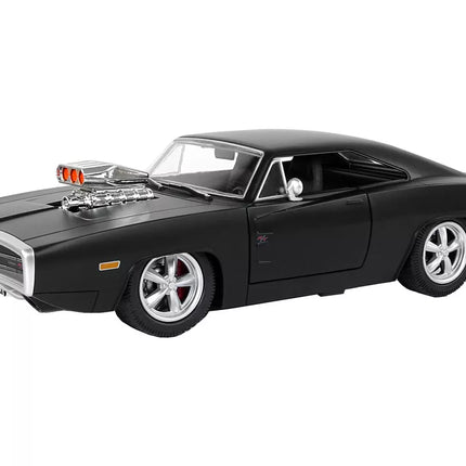 Juodas automobilis Dodge Charger