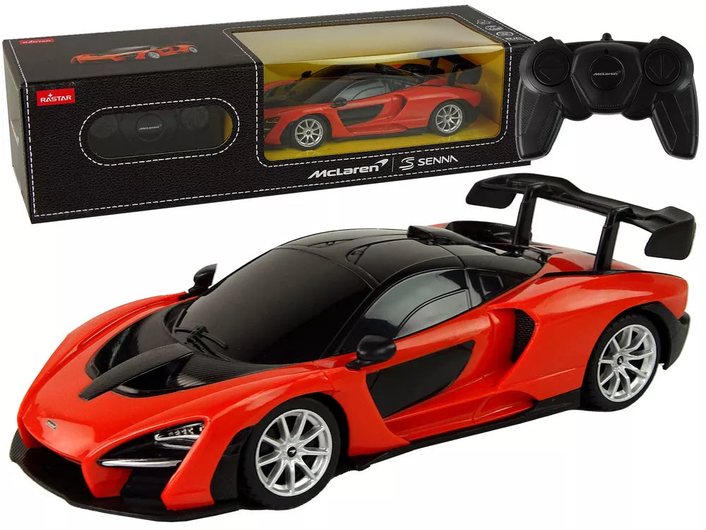 Raudonas sportinis automobilis McLaren