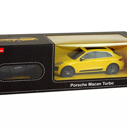 Radijo bangomis valdomas geltonas automobilis