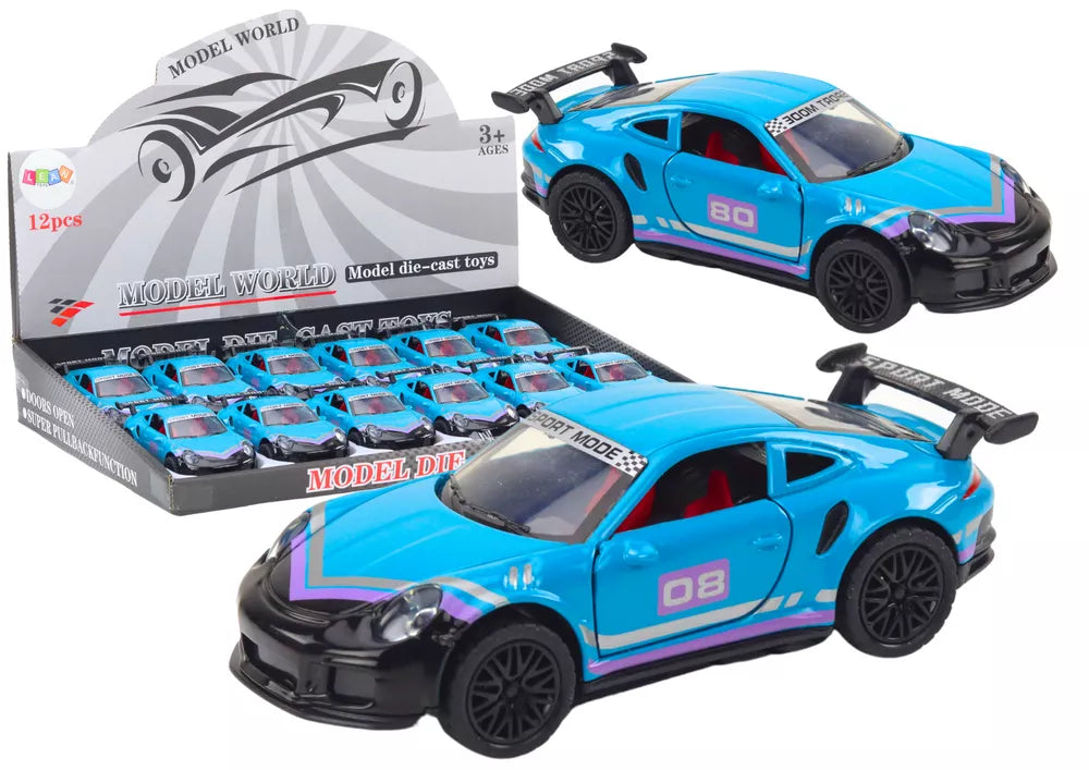 Sportinis mėlynas automobilis