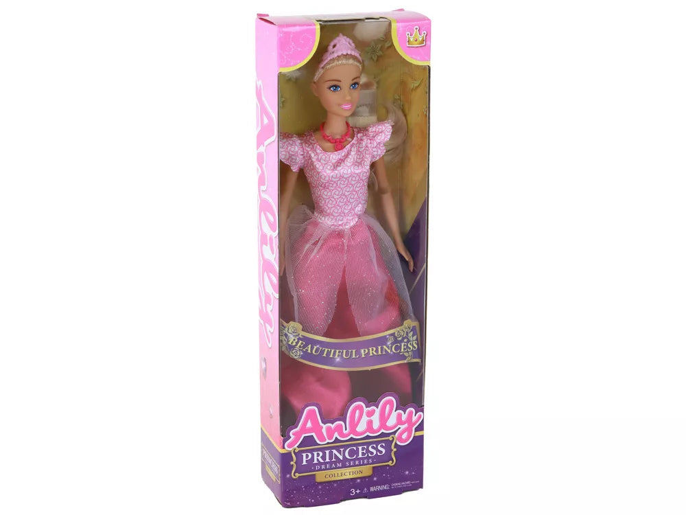 Vaikiška lėlė Anlily princesė su rožine suknele