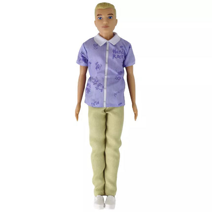 Vaikiška lėlė berniukas įviesiais plaukais