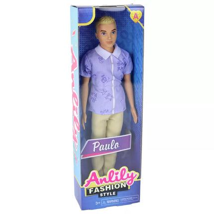 Vaikiška lėlė berniukas įviesiais plaukais