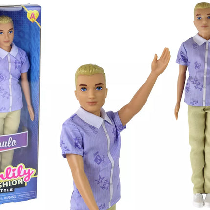 Vaikiška lėlė berniukas įviesiais plaukais