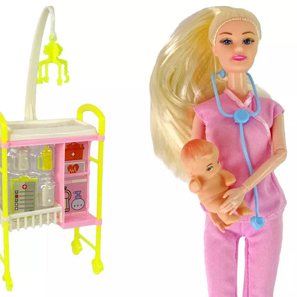 Vaikiška lėlė, daktarės rinkinys
