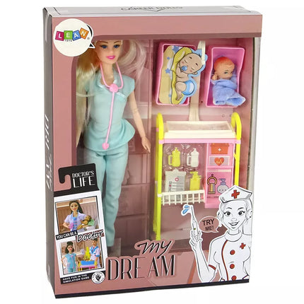 Vaikų lėlės gydytojos rinkinys