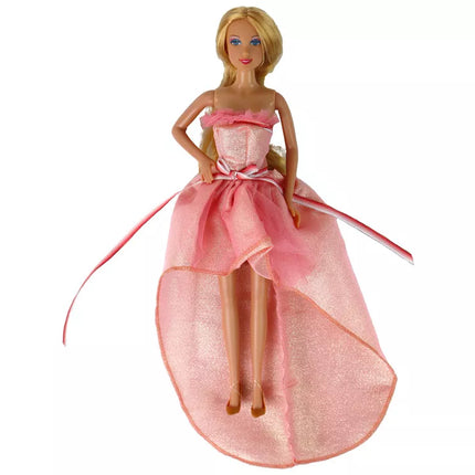 Vaikiška lėlė su suknelių ir aksesuarų rinkiniu